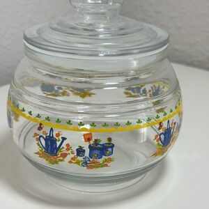 Vintage KIG 5” Glass Canister‎ w/Lid